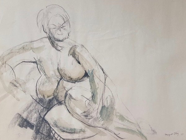 Item #4649 Seated Nude 1977. Margaret Olley.