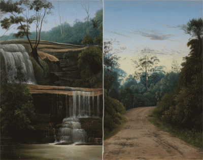 Item #465 The Pass, Bulli and Cascades at Fitzroy Falls, Moss Vale 1898. Phillip Lee.