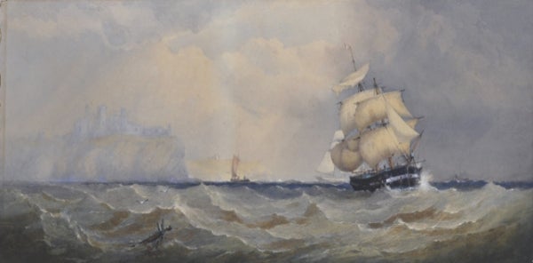 Item #4738 In Full Sail off the Coast of Dover 1866. Captain Walter William May.