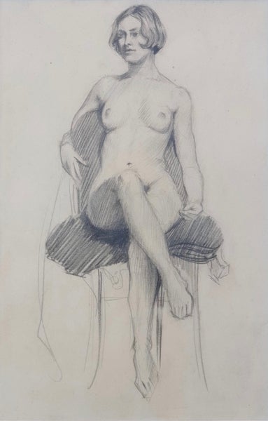 Item #4849 Seated Nude. Jean Sutherland.