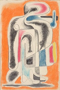 Item #51 Human Abstract Image 1940s. Clifford Bayliss.