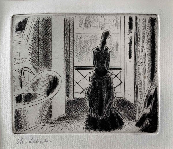 Item #5102 Illustration for Jocaste 1921. Chas Laborde.