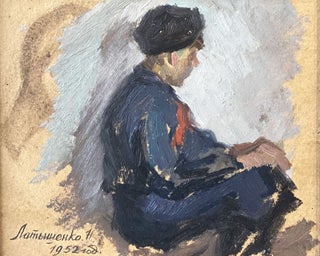Item #5214 Sketch, Young Boy 1952. Nikolai Latyshenko