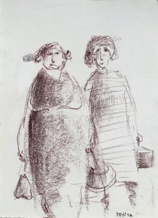 Item #5246 Two Shoppers 1972. Mary Hammond