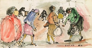 Item #5250 Northcote Shoppers 1986. Mary Hammond