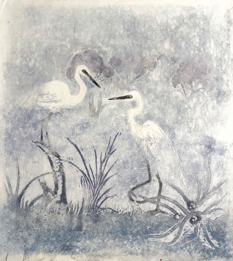 Item #5283 Little Egrets (Duo). Joyce Meier.