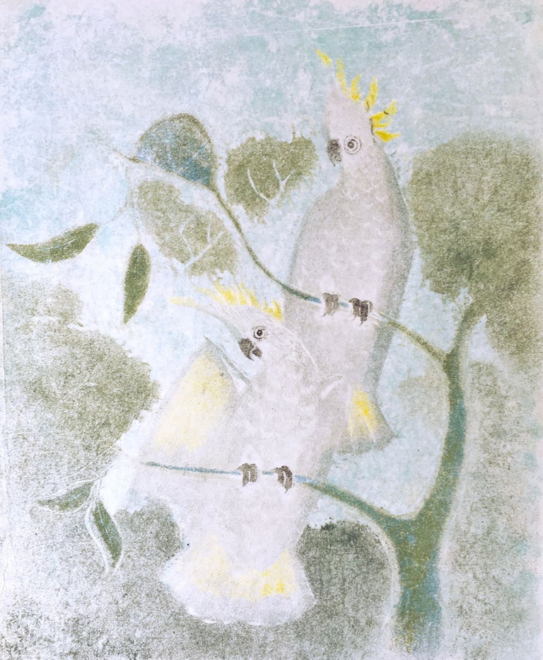 Item #5285 Sulphur Crested Cockatoo (pair morning light). Joyce Meier.
