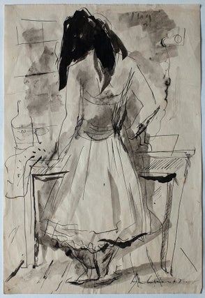 Item #5286 Dancer Ironing 1947. Francis Lymburner