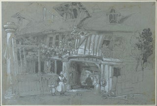 Item #5383 Street Scene, Rouen 1836. John Skinner Prout