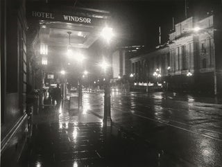 Item #5387 Wet Night, Spring Street, Melbourne 2016. Peter Brown