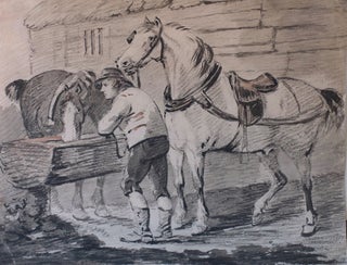 Item #5402 Watering The Horses. Johann Conrad Gessner
