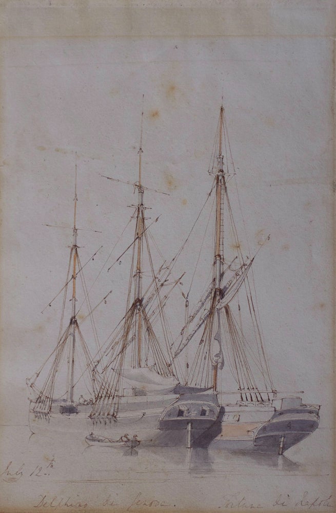 Item #5420 Two Battle Ships 1836. Rev. Calvert R. Jones.