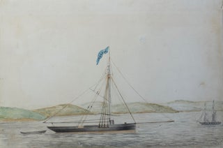 Item #5459 The Cutter Yacht Oberon off the Coast of Ireland 1853. Artist Unknown