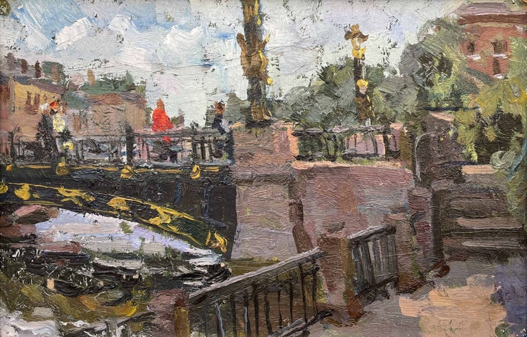 Item #5534 St Petersburg Canal 1986. Yuri Goncharenko.