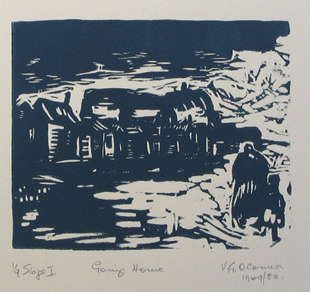 Item #554 Going Home 1949/80. Vic O'Connor.
