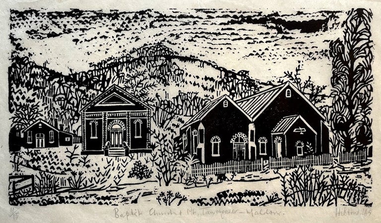 Item #5548 Baptist Church and Mt. Tarrengower – Maldon 1965. Juliana Hilton.