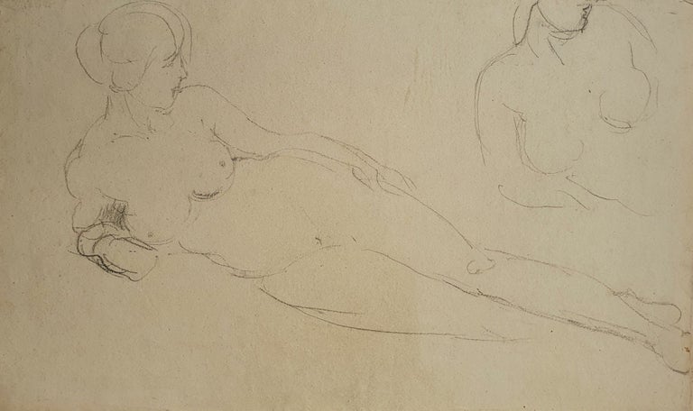 Item #5576 Studies, Reclining Nude. William Linnell.