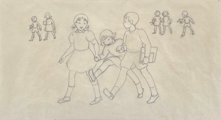 Item #5601 Drawing for Careless Kate c1930s. Ethel Spowers.