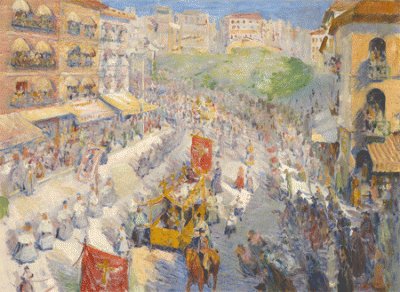 Item #561 Good Friday Procession, Madrid 1906. Ambrose Patterson.