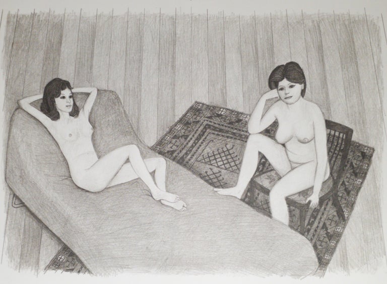 Item #5628 Two Seated Nudes 1981-82. John Brack.