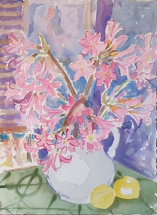 Item #5640 Pink Ladies with Lemons. Nada Hunter