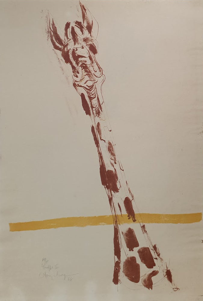 Item #5807 Giraffe II 1968. Mary Macqueen.