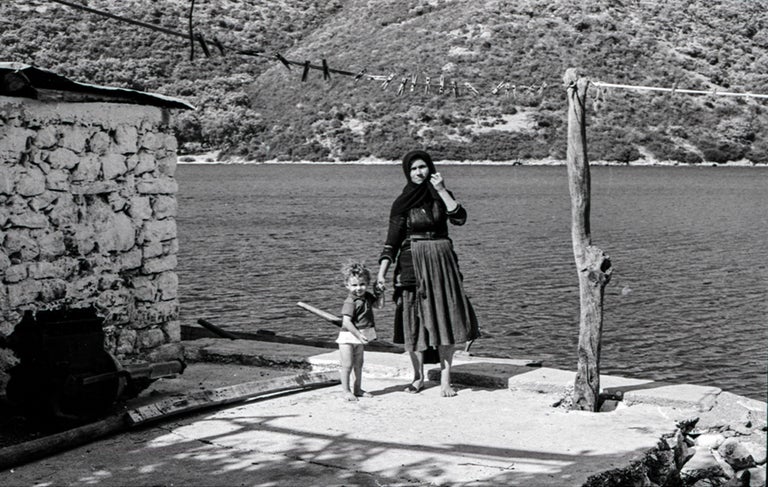 Item #5815 Mother and Child, Syvota, Lefkada 1972. Peter Brown.