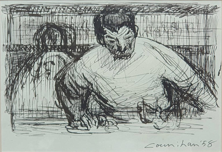 Item #5834 Study for the Barman 1958. Noel Counihan.