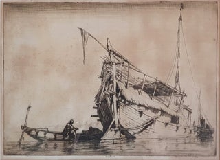 Item #5911 Ganges Boats 1920. Ernest Stephen Lumsden