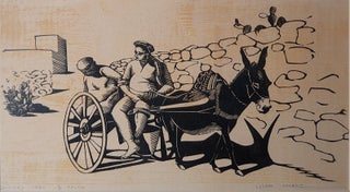 Item #5917 Donkey Cart, Malta. Lesbia Thorpe b.1919