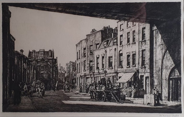 Item #5928 Belvedere Road Lambeth, London 1913. Francis Dodd.