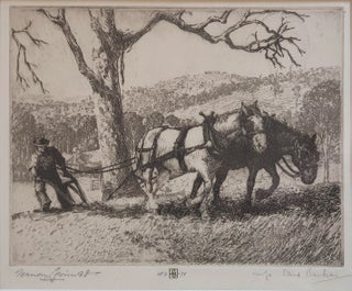 Item #5929 Ploughing the Field. Vernon Lorimer b.1889