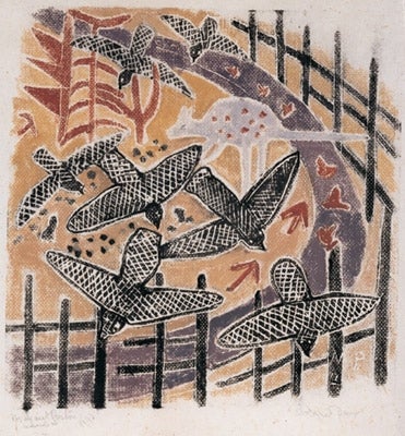 Item #597 Aboriginal Design 1943. Margaret Preston.
