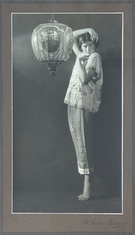 Item #5977 Girl With Lantern c1920s. H. Gordon Gidney.