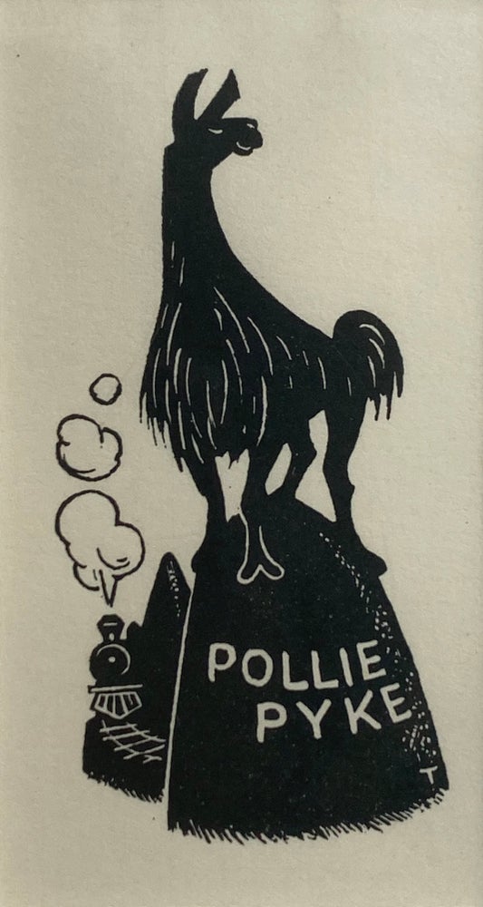 Item #6003 Bookplate for Pollie Pyke 1971. Eric Thake.