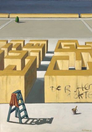 Item #6069 Ladder and Graffiti 2019. Jeff Ferris