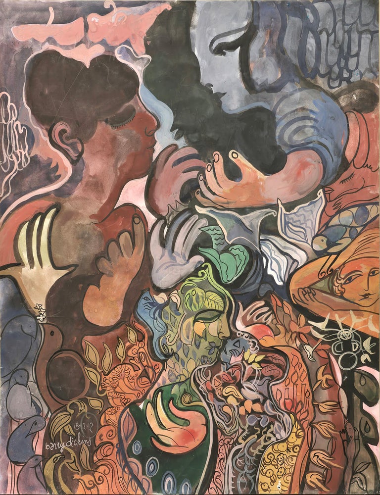Item #6083 A conversation Between Spirits 2012. Barry Dickins.