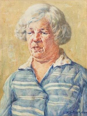 Item #627 The Fisherman's Wife c 1940s. A. Datillo Rubbo