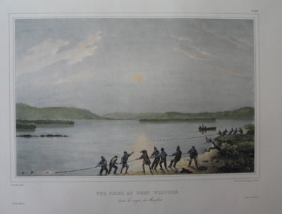 Item #632 Vue prise au Port Western dans la crique des Mangliers 1833. Louis A. de Sainson.
