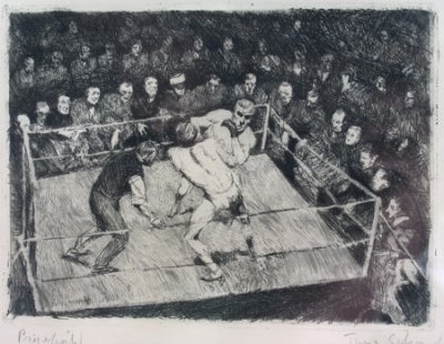 Item #636 Prize Fight 1922. Theo Scharf.