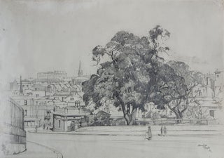 Item #6455 Woolloomooloo from Behind the Cathedral, Sydney 1933. Douglas Pratt