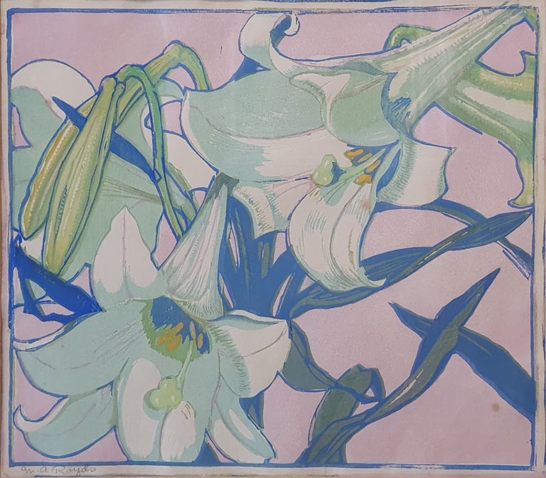 Item #6480 White Lillies 1937. Mabel Alington Royds.