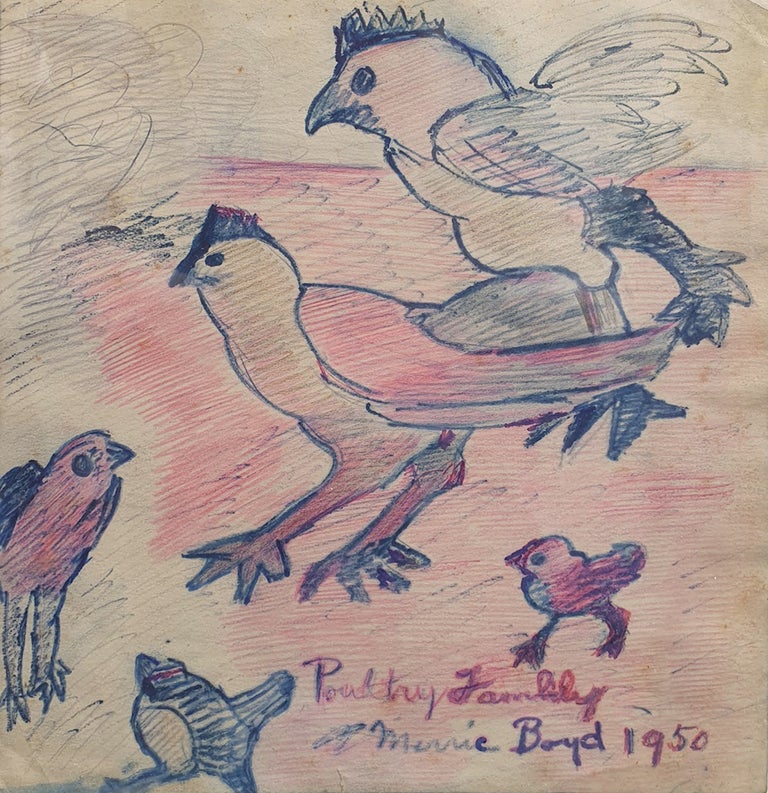 Item #6741 Poultry Family 1950. Merric Boyd.