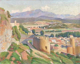 Item #6769 Spanish Landscape, Gerona 1967. Douglas Dundas
