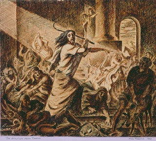 Item #6857 Eviction from the Temple 1949. Max Martin