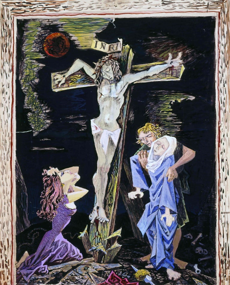 Item #6874 Crucifixion, Study c1955. Max Martin.