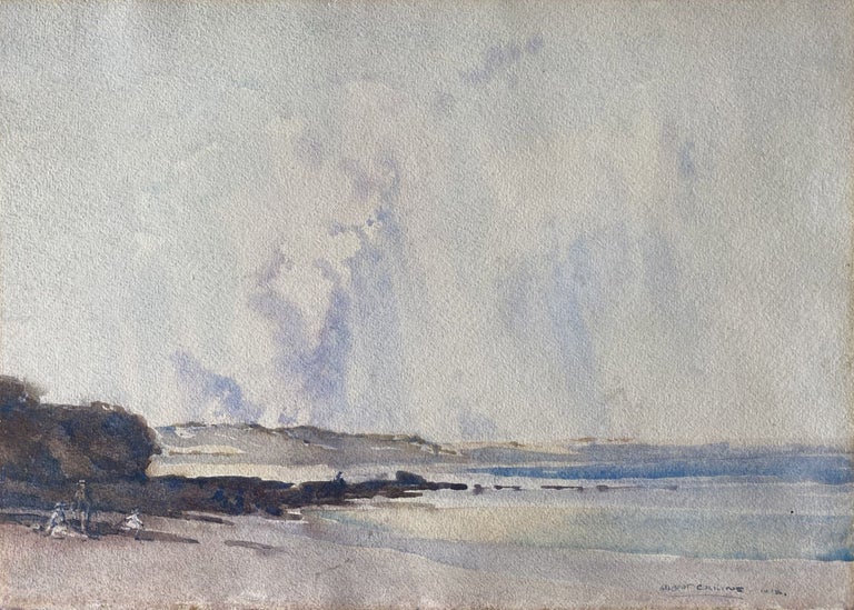 Item #6888 Figures on a Beach 1918. Albert Collins.