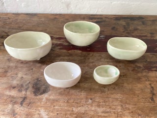 Item #6917 Hand built small bowls. Coralie Kane