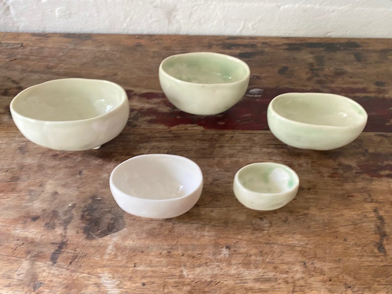 Item #6917 Hand built small bowls. Coralie Kane.