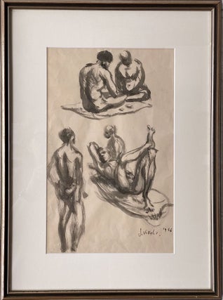 Indigenous Men Relaxing 1956
